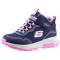 Sneaker SKECHERS "STORM BLAZER", Kinder, Gr. 35, bunt (navy, rosa, lila), Lederimitat, Textil, kontrastfarbene Details, sportlich, Schuhe, Trekking Schuh, Freizeitschuh, Kindergartenschuh mit Tex-Membrane