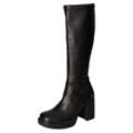 Stiefel MUSTANG SHOES Gr. 40, Normalschaft, schwarz Damen Schuhe Plateaustiefel, Stretchstiefel, Langschaftstiefel mit Blockabsatz