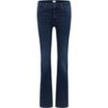 Slim-fit-Jeans MUSTANG "Style Shelby Slim Boot", Damen, Gr. 31, Länge 32, blau (502 mittelblau), Denim/Jeans, 90% Baumwolle, 8% Polyester, 2% Elasthan, slim fit, Jeans