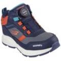 Winterboots SKECHERS "ADVENTURE BLITZ - ARCTIC BRISK", Kinder, Gr. 36, blau (navy orange), Lederimitat, Textil, sportlich, Schuhe, Winterschuh, Boots, Sneaker mit wasserabweisender TEX-Membrane