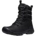 Winterstiefel KEEN "GRETA BOOT WP" Gr. 37, schwarz, Damen, Leder, Polyester, Schuhe Snowboots, Snowboots, Winterboots, Winterschuhe, wasserdicht