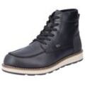 Winterboots RIEKER Gr. 40, schwarz, Herren, Leder, Lederimitat, Schuhe, Winterstiefelette, Schnürboots mit TEX und sportiver Laufsohle