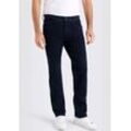 Straight-Jeans MAC "Arne" Gr. 35, Länge 32, blau (blau, schwarz) Herren Jeans in gepflegter Optik, mit Stretch