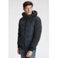 Steppjacke H.I.S Gr. L (52/54), schwarz (marine, schwarz) Herren Jacken für kühle und windige Tage, aus leichtem Webstoff