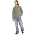 Kapuzensweatshirt QUIKSILVER "BASIC HOODIE YOUNG MEN", Herren, Gr. M, grün (four leaf cl), Sweatware, Obermaterial: 60% Baumwolle, 40% Polyester, sportlich, Langarm Rippbündchen, Sweatshirts