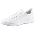 Sneaker ARA "ROMA" Gr. 3,5, weiß, Damen, Glattleder, Schuhe, Freizeitschuh, Halbschuh, Schnürschuh mit High Soft Fußbett, G-Weite