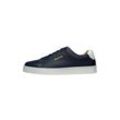 Sneaker N91 "Original Draft BB Herrensneaker", Herren, Gr. 40, blau (blau, weiß), Leder, casual, Schuhe, Turnschuh Leder handgefertigt, sportlicher Freizeitschuh Herren