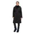 Steppjacke BETTY BARCLAY "Betty Barclay Steppjacke mit Kapuze", Damen, Gr. 46, schwarz, Obermaterial: 88% Polyester, 12% Elasthan. Füllung: 100% Polyester., feminin, tailliert, Langarm, Jacken