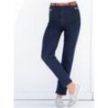 5-Pocket-Jeans CASUAL LOOKS Gr. 36, Normalgrößen, blau (dunkelblau), Damen, 98% Baumwolle, 2% Elasthan, unifarben, Jeans