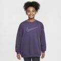 Nike Sportswear Club Fleece extragroßes Sweatshirt für ältere Kinder (Mädchen) - Lila