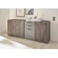 Sideboard INOSIGN "LARGO", braun (thermo oak dekor), B:200cm H:80cm T:45cm, Sideboards, Soft-Close-Funktion, Breite ca. 200 cm