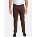 Stretch-Hose CHARLES COLBY "Tiefbundhose BARON LESLIE" Gr. 27, rot (dunkelrot bedruckt) Herren Hosen