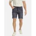 Bermudas JAN VANDERSTORM "Tiefbundbermuda LAMBRIT", Herren, Gr. 54, grau, Obermaterial: 78% Baumwolle CO. 20% Polyester COOLMAX PES(Coolmax). 2% Elasthan EL., casual, comfort fit kurz, Hosen