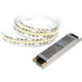 ETT - LED-Stripe set, 204LED/m, 1700lm/m, 18W/m, neutralweiß, 5m Rolle, 100W Trafo