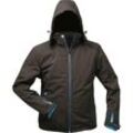 Jacke,Softshell m. Kapuze Gr. m, schwarz