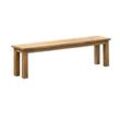 Inko - Teakholz-Sitzbank Abacus recyceltes Teak 150x35x47 cm Gartenbank Holzbank