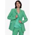 Longblazer SPORTALM KITZBÜHEL Gr. 38, grün (mint grün), Damen, Web, Obermaterial: 91% Polyester, 9% Elasthan, unifarben, clean, Blazer, mit Ziertaschen aus Satin