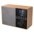 PHILIPS R5505/10 Tragbares Radio, Autom. digitales Tuning, DAB+, DAB, FM, Bluetooth, Holzfarbend