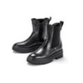 Leder-Boots - Schwarz - Gr.: 37