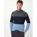 Brax Herren Strickpullover Style BUDDY, Blau, Gr. L