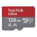 SanDisk Ultra - Flash-Speicherkarte (microSDXC-an-SD-Adapter inbegriffen) - 128 GB - A1 / UHS-I U1 / Class10 - microSDXC UHS-I