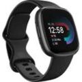 FITBIT Versa 4 Smartwatch Aluminium Elastomer, S/L, Black/Graphite