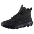 Schnürboots ECCO "MX M", Herren, Gr. 43, schwarz, Lederimitat, Textil, sportlich, Schuhe, Outdoorschuh, Wanderschuh, Winterboots mit GORE-TEX