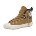 Sneakerboots CONVERSE "Chuck Taylor All Star BERKSHIRE BOOT", Gr. 37,5, gelb (wheat), Synthetik, Textil, sportlich, Schuhe Skaterschuh Canvassneaker Sneaker high Sneakerboots, gefüttert