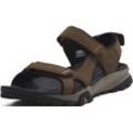 Sandale TIMBERLAND "Lincoln Peak 2 STRAP SANDAL", Gr. 40, braun, Leder, sportlich, Schuhe, mit Klettverschluss