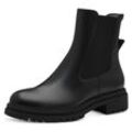 Chelseaboots TAMARIS Gr. 42, schwarz Damen Schuhe Blockabsatz, Combat-Boots, Stiefelette mit Stretcheinsatz Bestseller