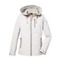 Softshelljacke "GS 24 WMN SFTSHLL JCKT", Damen, Gr. 38, beige (naturweiß), Oberstoff: Oberseite: 100% Polyester (recycelt), Rückseite: 100% Polyester, Futter: 100% Polyester, G.I.G.A. DX BY KILLTEC, sportlich, Jacken