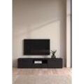 TV-Board INOSIGN "Media TV-Möbel, TV Schrank, Mediaboard, Lowboard", schwarz (matt schwarz), B:177,2cm H:38,4cm T:39,8cm, Sideboards, TV-Kommode, wahlweise Breite 147 oder 177 cm