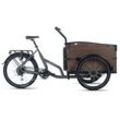 E-Bike ADORE "Urban Deluxe" E-Bikes Gr. 56cm, 24 Zoll (60,96cm), grau ABUS Shield 5650 Rahmenschloss