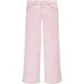 5-Pocket-Jeans LEVI'S KIDS "STRETCH TWILL WIDE LEG" Gr. 10 (140), N-Gr, pink (chalk pink), Mädchen, Obermaterial: 97% Baumwolle, 3% Elasthan, Jeans, for GIRLS, mit weitem Bein