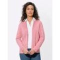 Strickjacke CASUAL LOOKS Gr. 36, rosa (rosenquarz), Damen, 50% Baumwolle, 50% Polyacryl, unifarben, Strickjacken