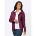 Strickjacke CASUAL LOOKS, Damen, Gr. 46, pink (fuchsia), 50% Baumwolle, 50% Polyacryl, unifarben, meliert, figurumspielend, Langarm, Strickjacken