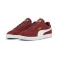 Sneaker PUMA "PUMA Club II Suede Sneakers Erwachsene" Gr. 40.5, intense rot weiß gold, Obermaterial: Leder, Synthetik; Futter: Textil; Innensohle: Textil; Laufsohle: Gummi, Schuhe