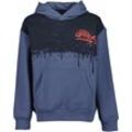 Hoodie BLUE SEVEN "Blue Seven Teenager Jungen Kapuzenpullover", Mädchen, Gr. 140, 537, ocean, 80% Baumwolle, 20% Polyester, normal, Rundhals, Langarm gerader Abschluss, Sweatshirts