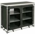 CampFeuer Campingschrank, 102 cm x 47 cm x 82 cm, Campingküche Alu Faltschrank, Camping Möbel