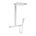 Rainmaker Select 460 Showerpipe 27028400 weiss chrom, 2 jet, EcoSmart 9 l/m, mit Thermostat - Hansgrohe