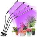 Vingo Pflanzenlampe 80 led Vollspektrum Grow Lampe 40W Pflanzenlicht Pflanzenleuchte mit 3 Timer und Auto Einschalt Funktion