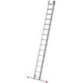 Anlegeleiter HAILO "S80 ProfiStep duo", grau (aluminiumfarben), B:41cm H:427cm L:16cm, Aluminium, Leitern, Aluminium-Schiebeleiter 2-teilig 2x15 Sprossen