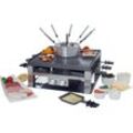 Tischgrill SOLIS OF SWITZERLAND "COMBI-GRILL 3 IN 1, Fondue, Raclette, Grill" Kontaktgrill_Standgrill_Tischgrill_Teppanyakigrill schwarz