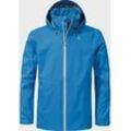 Outdoorjacke SCHÖFFEL "2.5L Jacket Aiplspitz M", Herren, Gr. 48, blau (8320, blau), Oberstoff : 100% Polyester, sportlich, regular fit, hoch geschlossener Ausschnitt, Langarm, Jacken