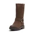 Stiefel TIMBERLAND "BRIMFIELD TALL PULL ON BOOT" Gr. 37, braun (dark brown suede) Damen Schuhe Winterschuhe, Winterstiefel