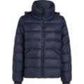 Steppjacke TOMMY HILFIGER Gr. XS (34), blau (desert sky) Damen Jacken mit Logoprägung