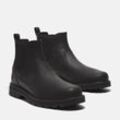 Chelseaboots TIMBERLAND "BRITTON ROAD MID CHELSEA BOOT" Gr. 44,5, schwarz (schwarz full grain), Herren, Leder, Schuhe, Stiefelette, Winterschuhe, Ankle Boots