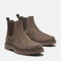 Chelseaboots TIMBERLAND "BRITTON ROAD MID CHELSEA BOOT" Gr. 43,5, braun (medium braun nubuck), Herren, Leder, Schuhe, Stiefelette, Winterschuhe, Ankle Boots