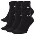 Nike Everyday Cushioned Trainings-Knöchelsocken (6 Paar) - Schwarz