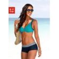 Bügel-Bikini S.OLIVER Gr. 36, Cup F, bunt (marine, türkis) Damen Bikini-Sets im Farbmix